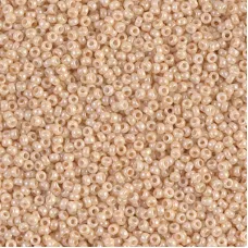 Ceylon Light Beige, Colour 595, Miyuki Seed Beads Size 15/0, 100g Wholesale pack