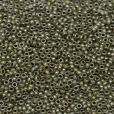 White Opaque Blue Luster, Miyuki 11/0 Union Seed Beads, Colour 402/65431, Approx...