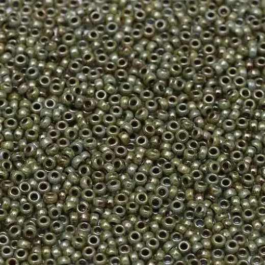 White Opaque Blue Luster, Miyuki 11/0 Union Seed Beads, Colour 402/65431, Approx. 22 Grams White Opaque Blue Luster, Miyuki 11/0 Union Seed Beads, Colour 402/65431, Approx. 22 Grams