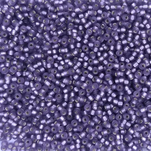 Amethyst Matte Silver Lined, Miyuki 11/0 Seed Beads, Colour 0024F, 250 Grams Amethyst Matte Silver Lined, Miyuki 11/0 Seed Beads, Colour 0024F, 250 Grams