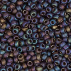 Transparent Matte Brown AB, Colour 0135FR Miyuki 6/0 Seed Beads, 250g