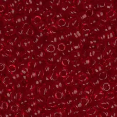 Ruby Transparent Miyuki size 6/0 Colour  141, 20g approx.