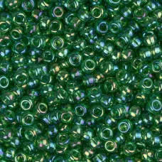 Green AB Luster, Miyuki 11/0 Seed Beads, Colour 0179, 22g Approx.