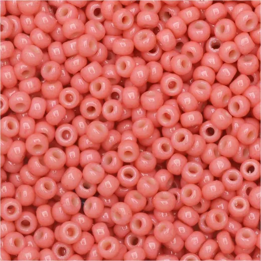 Dark Salmon Pink Opaque Duracoat, Miyuki Seed Beads 11/0, 22 Grams, Colour 4464 Dark Salmon Pink Opaque Duracoat, Miyuki Seed Beads 11/0, 22 Grams, Colour 4464