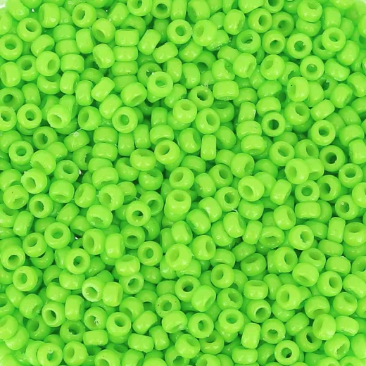 Duracoat Opaque Dyed Neon Green, Miyuki Size 15/0 Colour 4471, 8.2gm approx. Duracoat Opaque Dyed Neon Green, Miyuki Size 15/0 Colour 4471, 8.2gm approx.