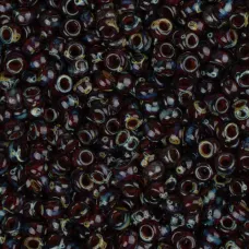 Transparent Ruby Picasso, Colour 4504, Miyuki 11/0, 22g