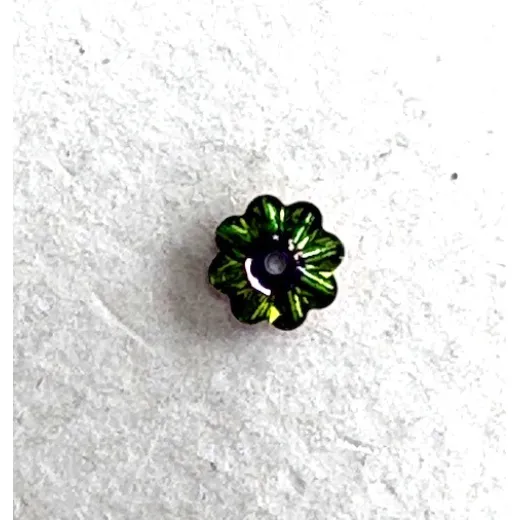 Swarovski 6mm Flowers, Vitrail, Pack of 6 Swarovski 6mm Flowers, Vitrail, Pack of 6