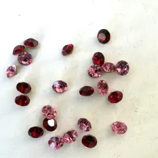 7mm Foiled Vintage Flat Top Rivolis, Mixed pack of 24.