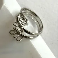 Beadalon Adjustable Bling Ring, 9 Loops, Silver Colour.