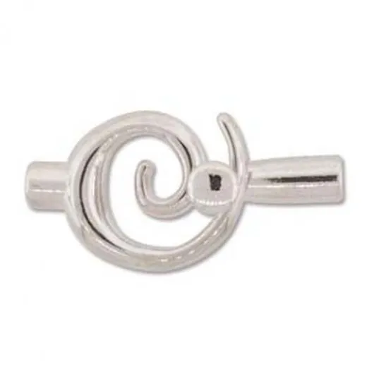 Bulk Bag Small Glue In Toggle Swirl, Silver, 6.2mm I.D, Pack of 12 Bulk Bag Small Glue In Toggle Swirl, Silver, 6.2mm I.D, Pack of 12