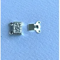 2 Strand Beadalon  Filigree Clasps, Silver, 6 Clasps, 303B-004