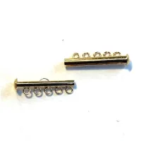 5 Strand Multi Slide Clasp Gold Colour