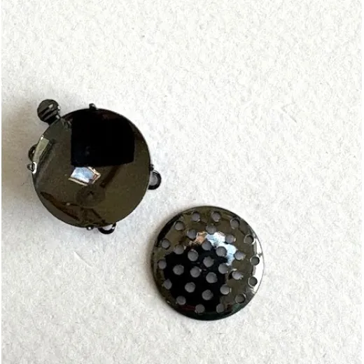 17mm Beadable Clasp,  Black Colour