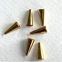 Beadalon Necklace Cones, Gold Colour, Pack of 6 pcs.