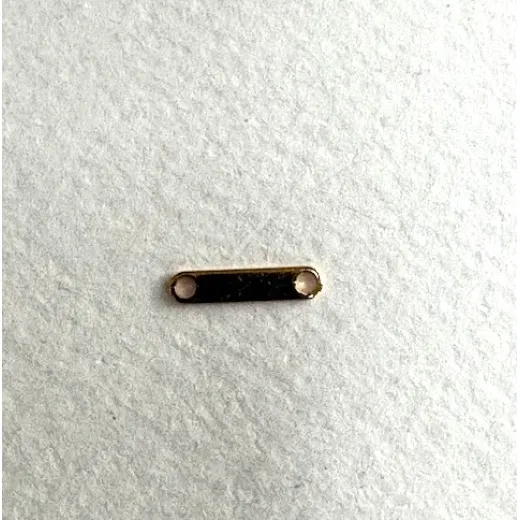 Beadalon 318A-003,  2 Hole Spacer Bar,  Gold Plated, 18 Pieces