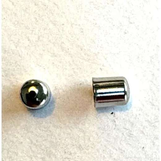 End Caps 6mm, Silver Colour, Pack of 10 End Caps 6mm, Silver Colour, Pack of 10