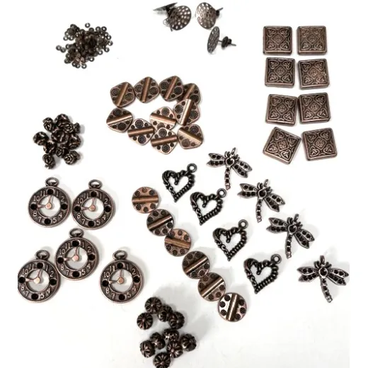 One Off Wonders -Copper Colour Collection, over 80 Beads and Charms!