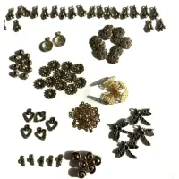 One Off Wonders -Gold Colour Collection, over 80 Beads, Charms, Clasps and Bezels! One Off Wonders -Gold Colour Collection, over 80 Beads, Charms, Clasps and Bezels!