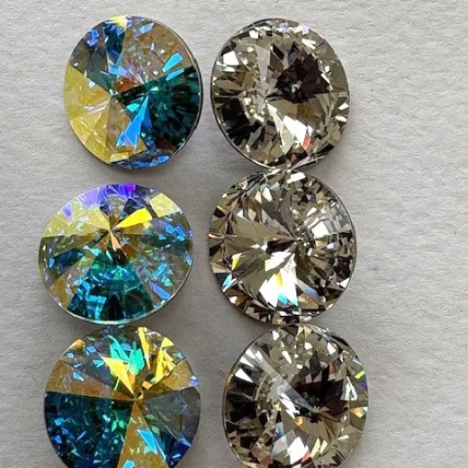 Crystal Ice Collection, 6 x 16mm Swarovski Rivolis Crystal Ice Collection, 6 x 16mm Swarovski Rivolis