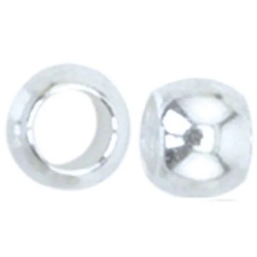 JFC3S-1.5G Crimp Beads, Size #3 (3mm), Silver Plated, 1.5g pack 