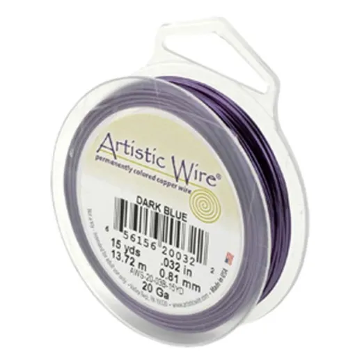 Beadalon 30ga Artistic Wire, Dark Blue, 50YD Beadalon 30ga Artistic Wire, Dark Blue, 50YD