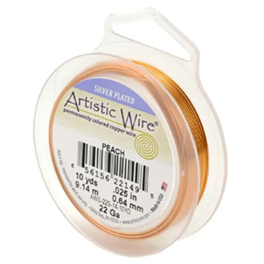 Peach, 10 YD (5.1m) 22 Gauge Copper Wire Peach, 10 YD (5.1m) 22 Gauge Copper Wire