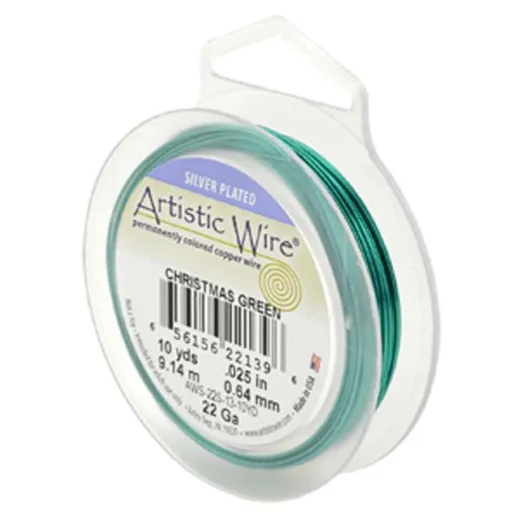 Christmas Green 24ga Artistic Wire, 15YD (13.7m) Christmas Green 24ga Artistic Wire, 15YD (13.7m)