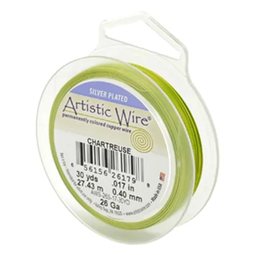 Chartreuse 28ga copper wire, 36.5m reel Chartreuse 28ga copper wire, 36.5m reel