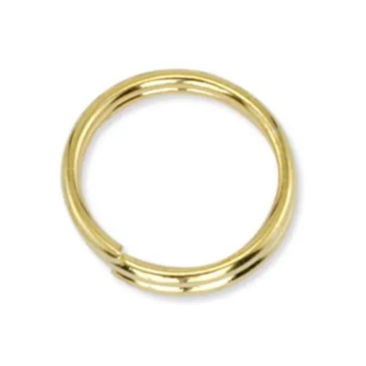 6 mm Split Rings, Gold, 144 Pack - Beadalon brand 6 mm Split Rings, Gold, 144 Pack - Beadalon brand