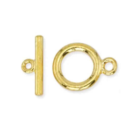 Beadalon Small Toggle Clasps, Gold, Pack of 2 clasps Beadalon Small Toggle Clasps, Gold, Pack of 2 clasps