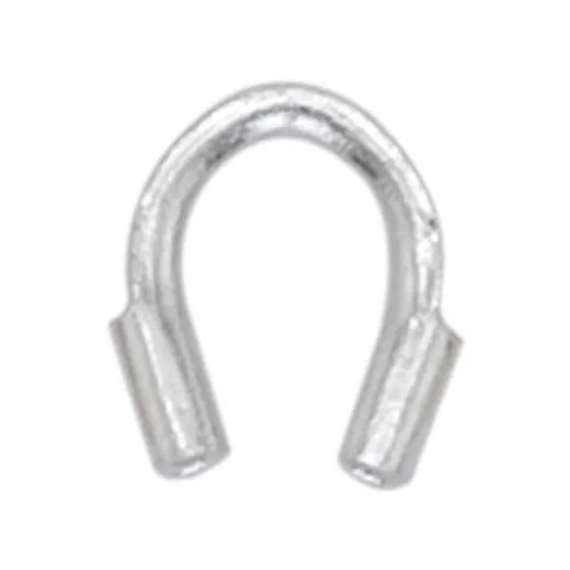 Wire Guardians, 4x4mm, Silver Plated, 144 Pcs Wire Guardians, 4x4mm, Silver Plated, 144 Pcs