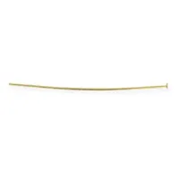 312B-113 Flat End Hard Headpins, Silver Plated, 0.7x50mm, 72 Pcs
