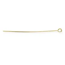 Eye Pins, 50mm, Gold Colour, 50Pcs