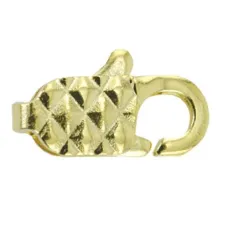 12mm Gold Diamond Lobster Clasps, Pack of 12