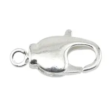 14mm Silver Swivel Lobster Clasps, Pack of 5
