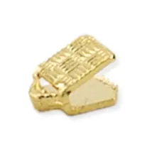 Beadalon C-Crimp Cord Ends, Gold Plated, 10 Pieces