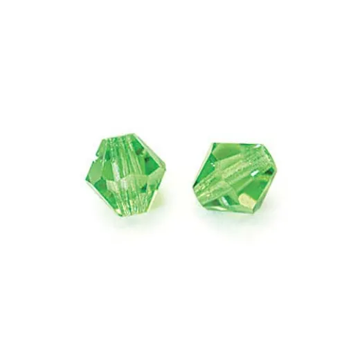 3mm Peridot Preciosa Bicones, Pack of 48 3mm Peridot Preciosa Bicones, Pack of 48
