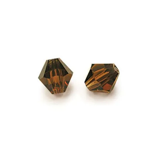 3mm Smoke Topaz Preciosa Bicones, Pack of 48 3mm Smoke Topaz Preciosa Bicones, Pack of 48