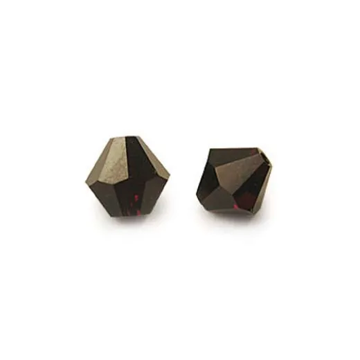 Garnet, 4mm Preciosa Bicones, Pack of 48 Garnet, 4mm Preciosa Bicones, Pack of 48