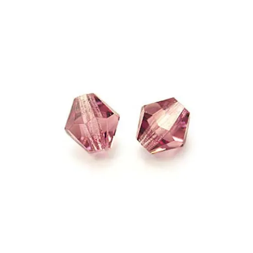 Amethyst Light, 4mm Preciosa Bicones, Pack of 48 Amethyst Light, 4mm Preciosa Bicones, Pack of 48