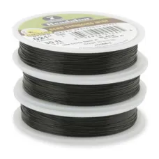 Black 0.018" 7 Strand Beadalon  Beading Wire, 30ft Reel