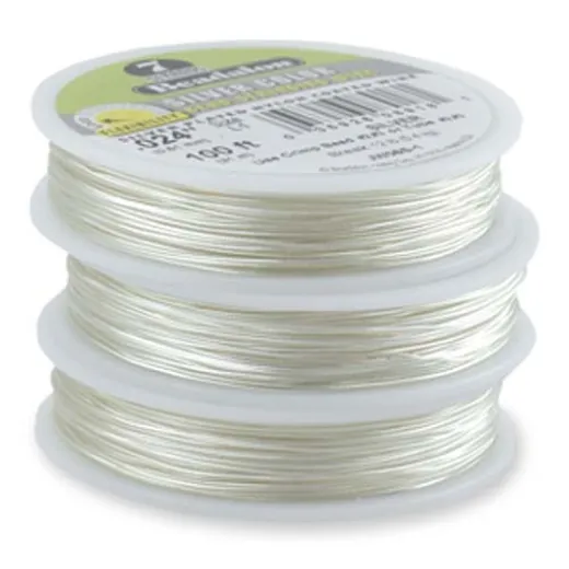 Silver Colour 7 Strand Beadalon Beading Wire 0.20, 100ft Reel, JW04S-1 Silver Colour 7 Strand Beadalon Beading Wire 0.20, 100ft Reel, JW04S-1