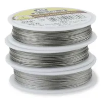 Beadalon JW14T-1 19 Strand Beading Wire, Bright, 0.015", 100ft Reell