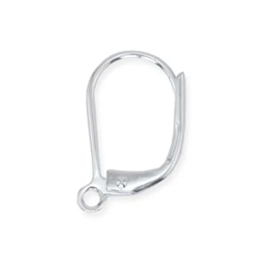 Lever Back Ear Wires, Plain finish, Silver, 6 pcs ( 3 pairs). Made by Beadalon Lever Back Ear Wires, Plain finish, Silver, 6 pcs ( 3 pairs). Made by Beadalon