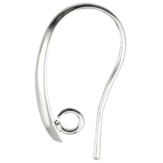 Large Back Ring Earwires, Silver, 6 Pack Large Back Ring Earwires, Silver, 6 Pack