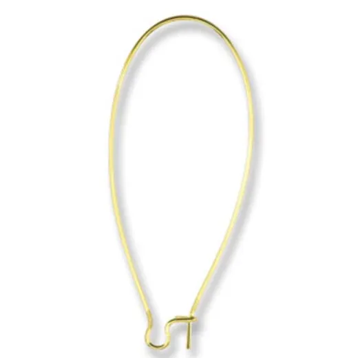 Kidney Ear Wires, Gold Colour, Pack of 12 Pcs ( 6 pairs) Kidney Ear Wires, Gold Colour, Pack of 12 Pcs ( 6 pairs)