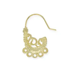 Beadalon 308A-110 Ear Wires, Paisley, Gold, 1 Pair