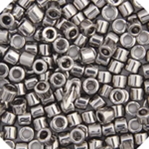 DBS0021 Steel, Colour code 21 Size 15/0 Miyuki Delica Beads, 5.2g approx. DBS0021 Steel, Colour code 21 Size 15/0 Miyuki Delica Beads, 5.2g approx.