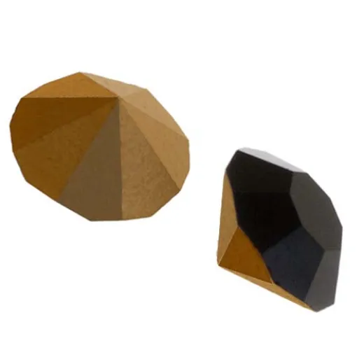 Preciosa Machine-Cut Chaton, PP14 Gold Foiled Jet, Pack of 144 Preciosa Machine-Cut Chaton, PP14 Gold Foiled Jet, Pack of 144