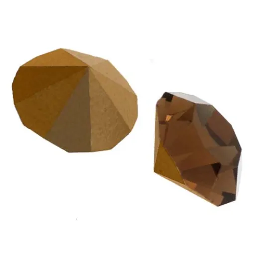 Vintage Chatons, 2mm / PP14, Gold Foiled Smoke Topaz, Pack of 144 Vintage Chatons, 2mm / PP14, Gold Foiled Smoke Topaz, Pack of 144
